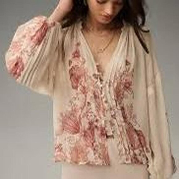 Anthropologie Tops - Anthropologie x Florence Balducci Delicate Pintuck Blouse